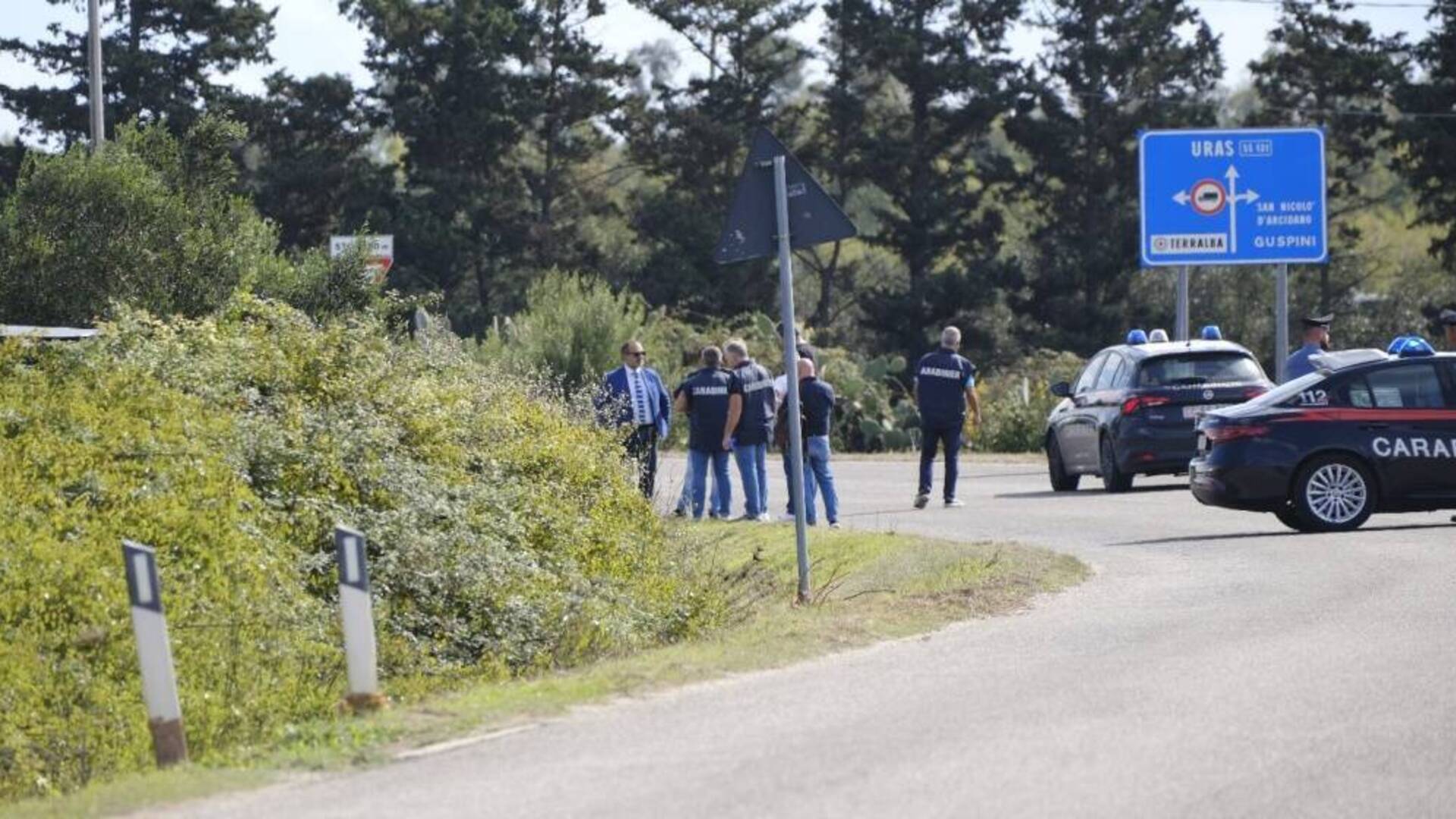 Omicidio di Terralba: sopralluogo dove fu ritrovato il corpo di Claudio Manca