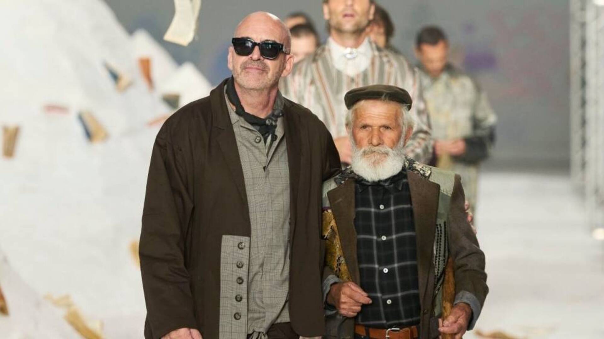 Terralba in passerella con Giuseppe Ignazio Loi, il pastore sfila per Antonio Marras