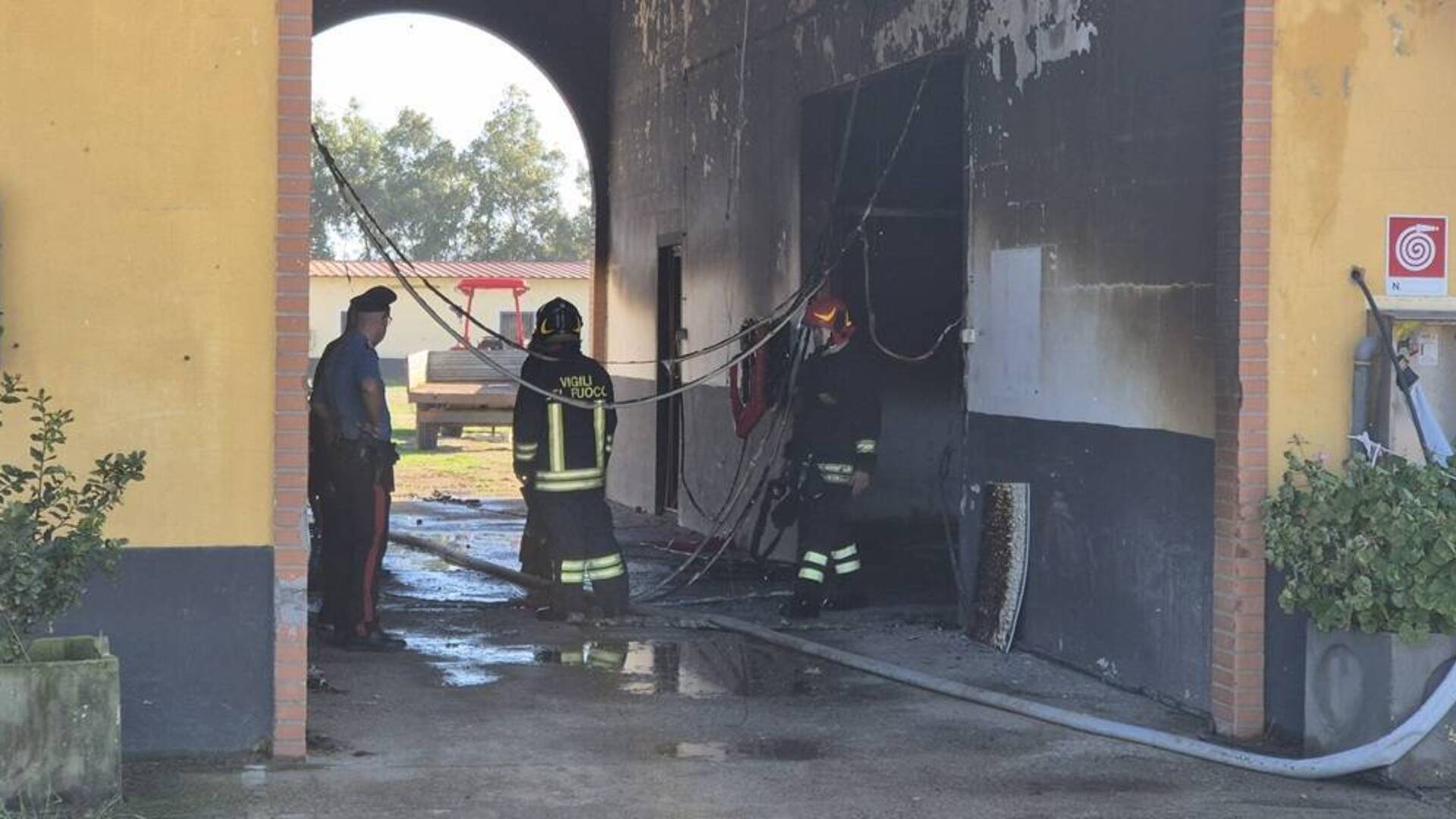 Incendio nei box dell’Horse Country di Arborea: morti sette cavalli e un cane