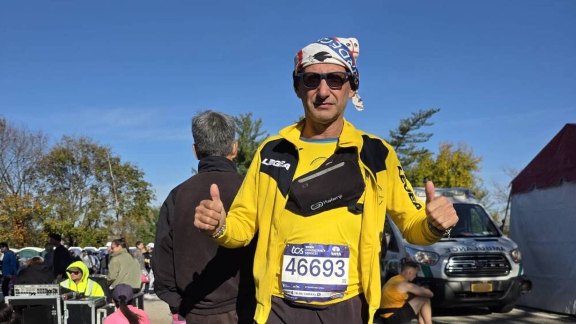 Emanuele Colombu realizza il sogno dei 50 anni: ha corso la maratona di New York