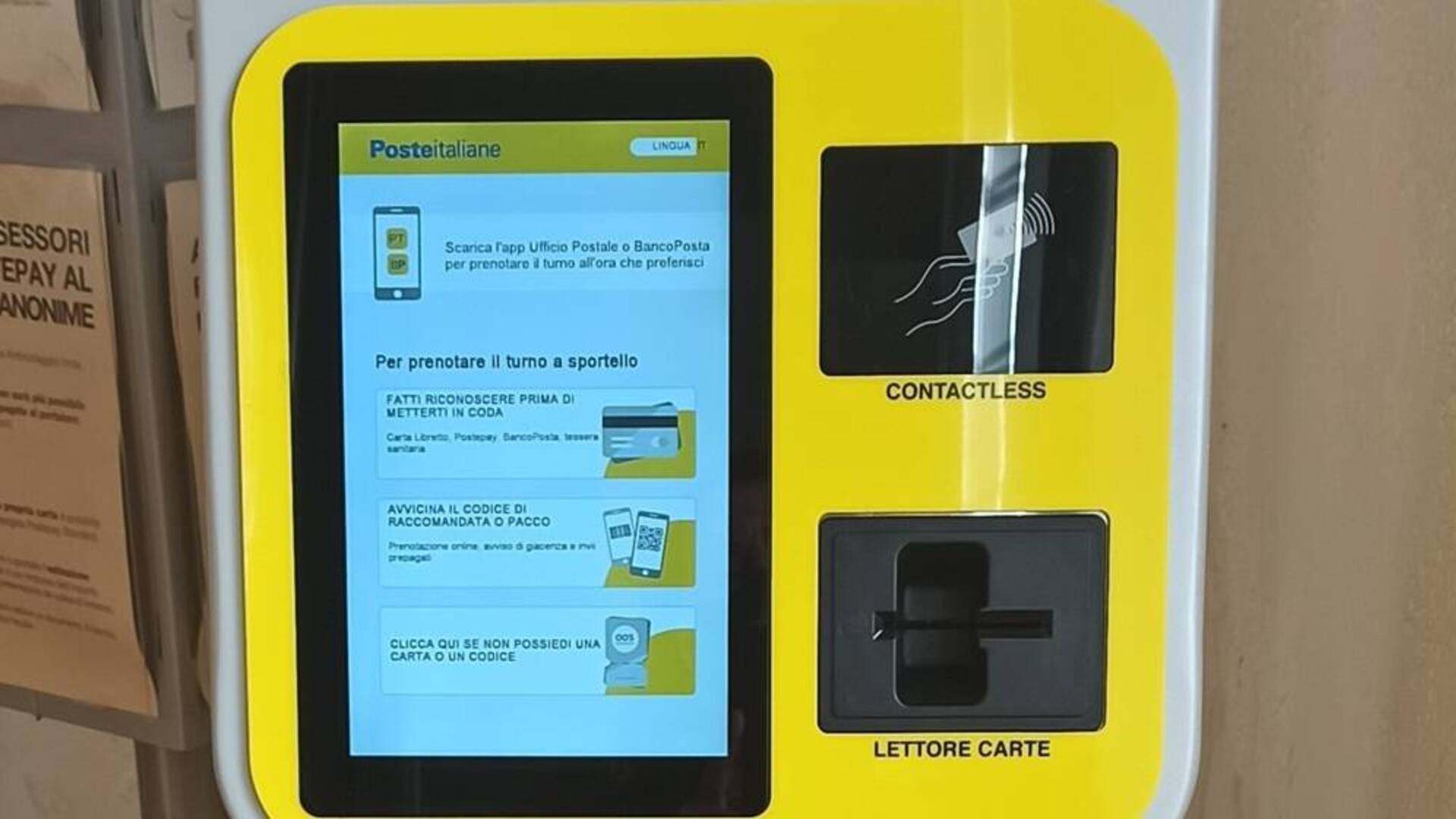 Alle Poste di San Nicolò d’Arcidano un nuovo totem per la gestione della fila