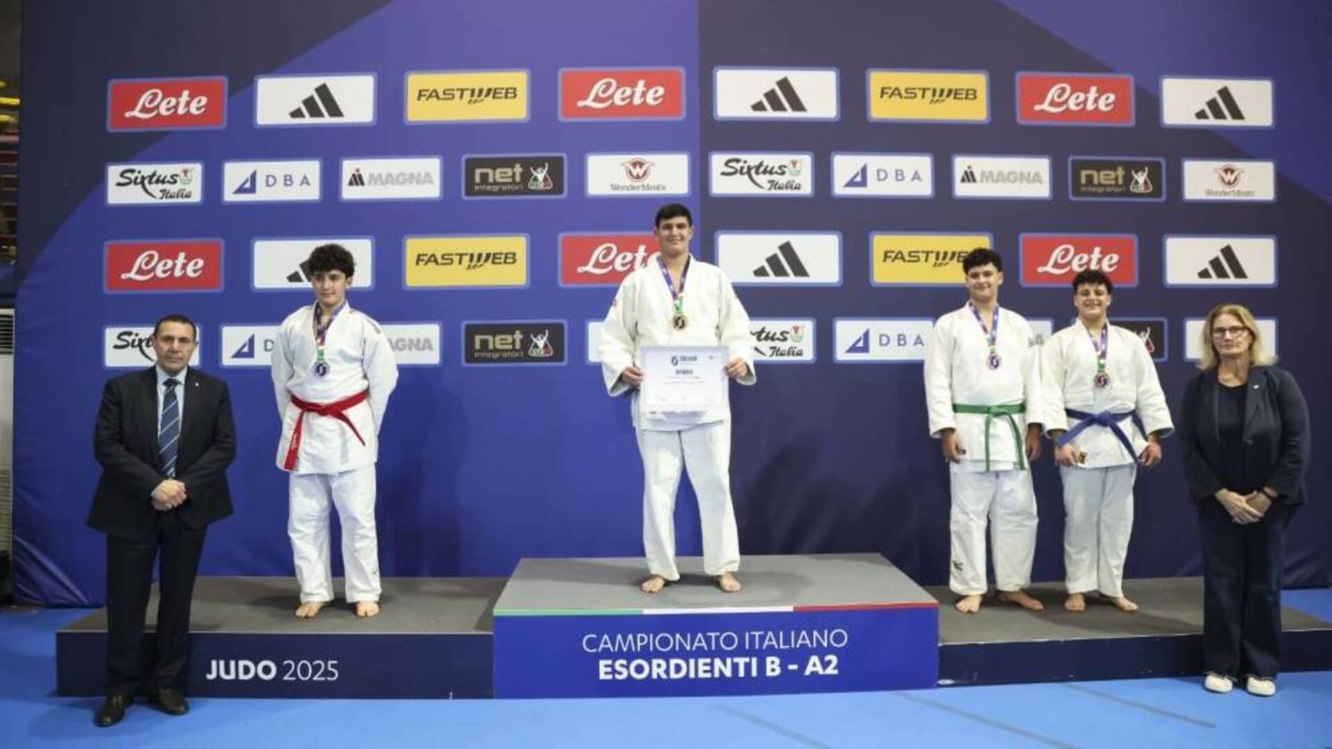 Judo Terralba Cristian Loi sul podio
