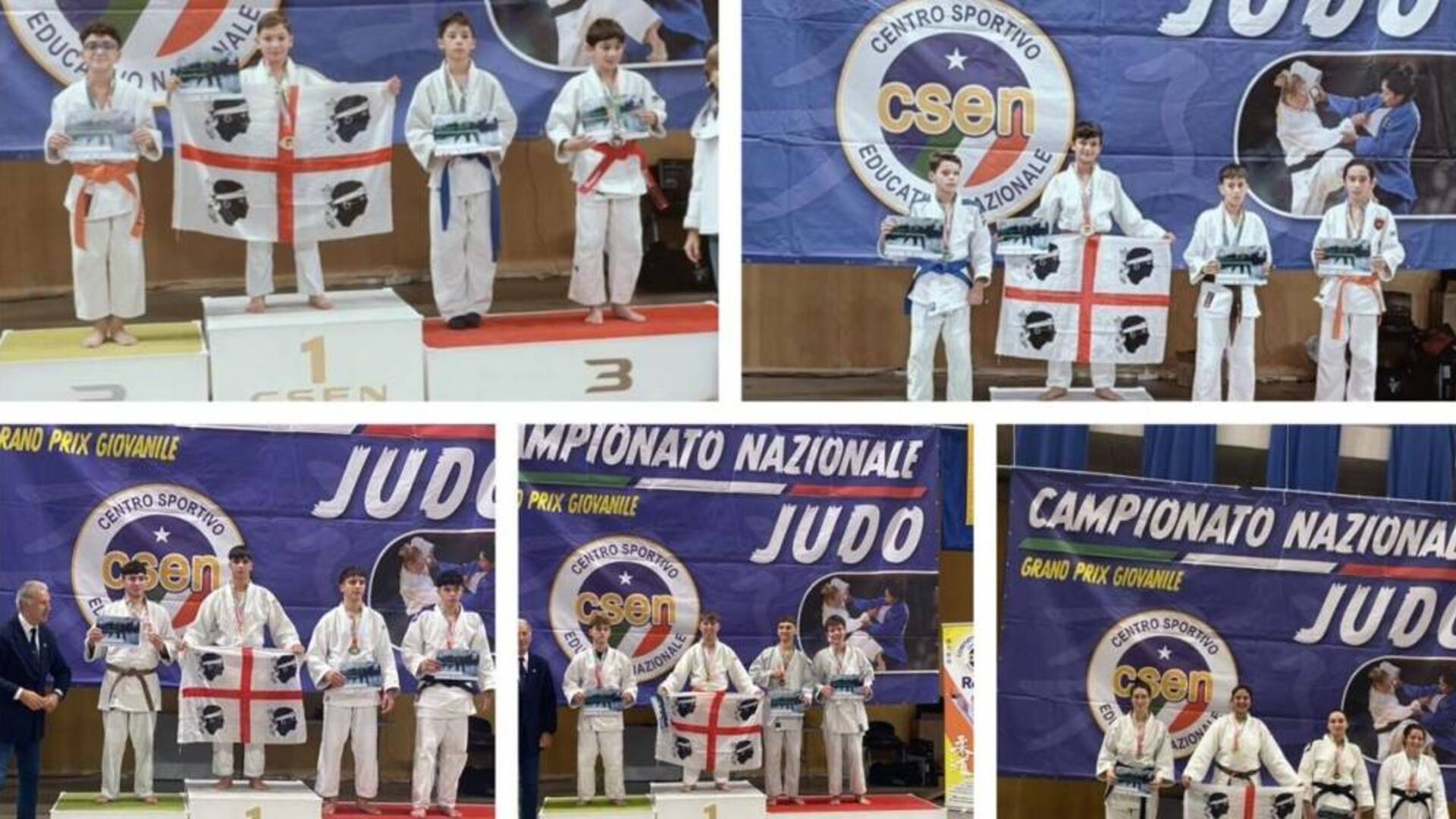 Sei ori, un argento e un bronzo per il Judo Terralba ai Campionati Nazionali CSEN di Riccione
