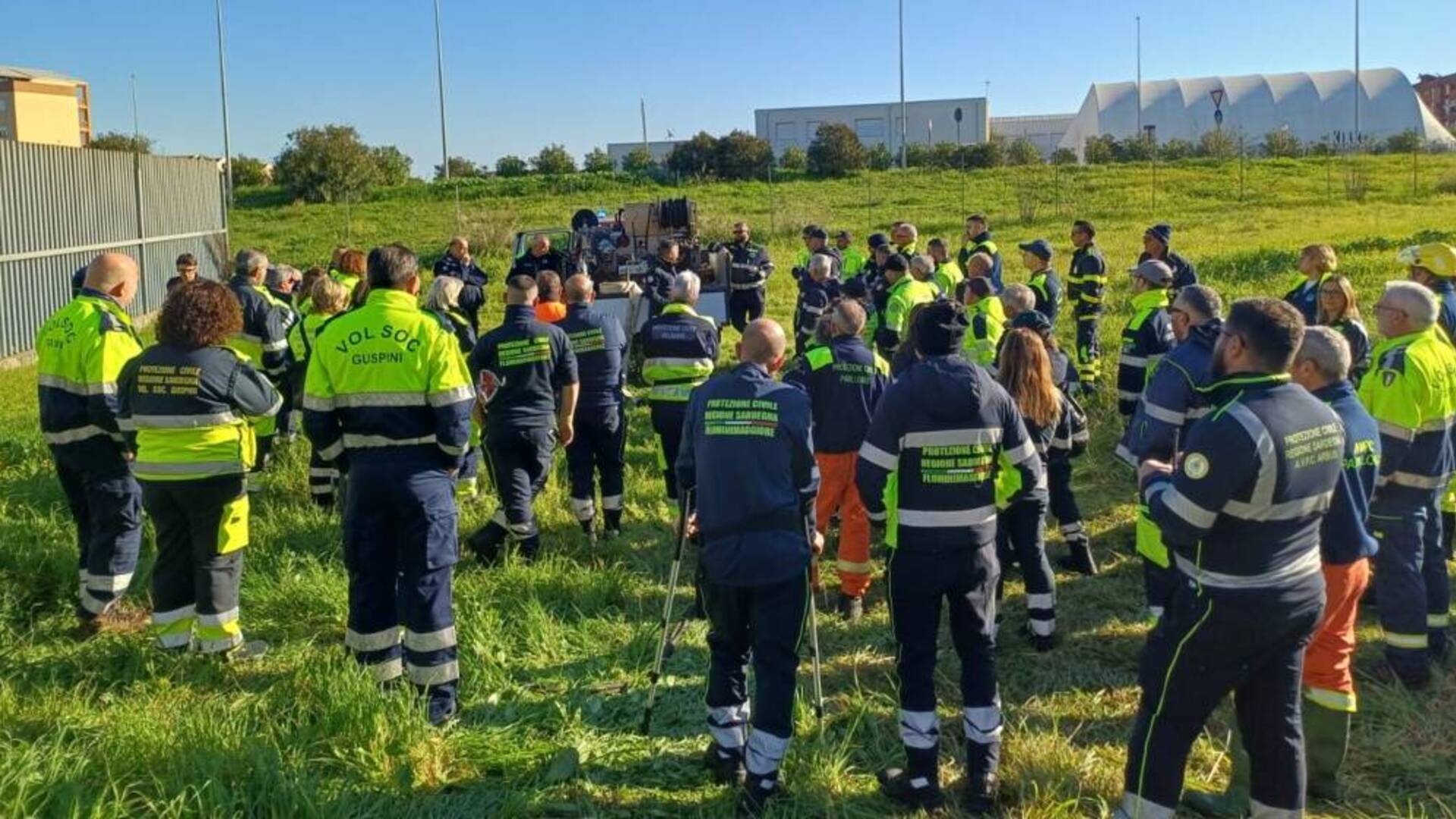 Oltre 140 volontari da tutto il Medio Campidano a Guspini per una grande esercitazione