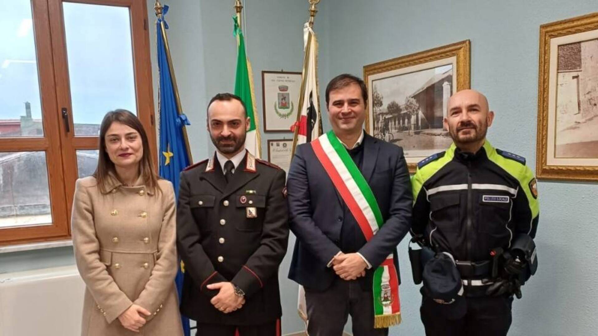 San Gavino dà il benvenuto al maresciallo Ivan Meli, nuovo comandante dei carabinieri