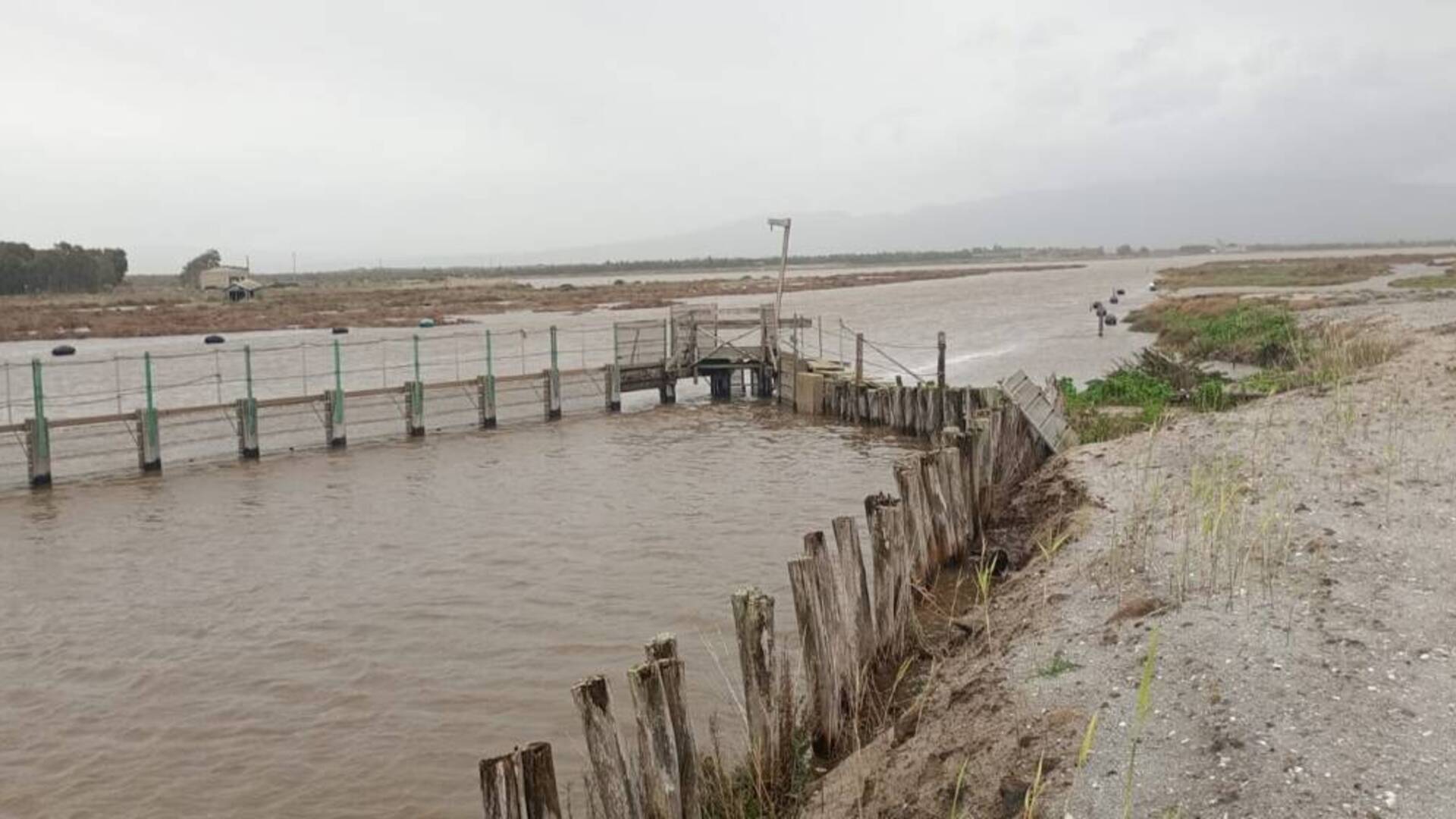 A S’Ena Arrubia pesca sospesa da quasi due settimane a causa del maltempo
