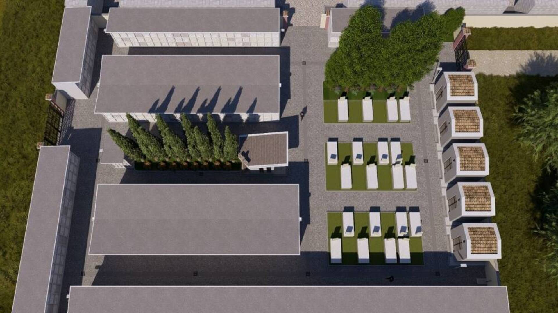 Cimitero Marrubiu - rendering progetto