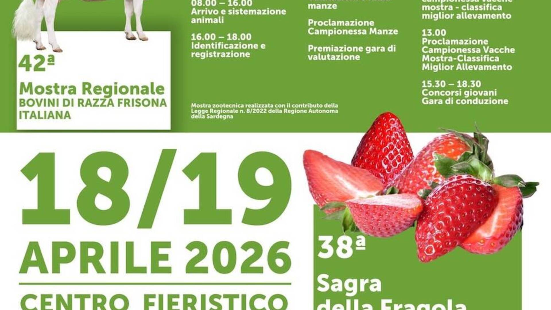 Fiera dell'agricoltura di Arborea 2026 programma