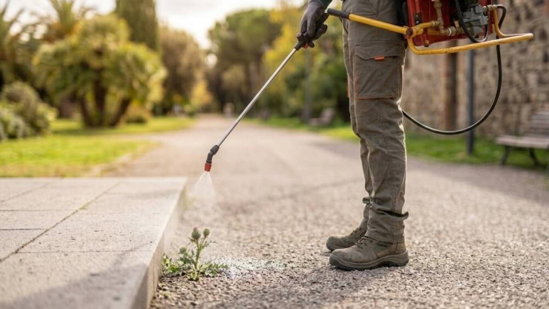 Proseguono a Terralba gli interventi di diserbo chimico dei marciapiedi