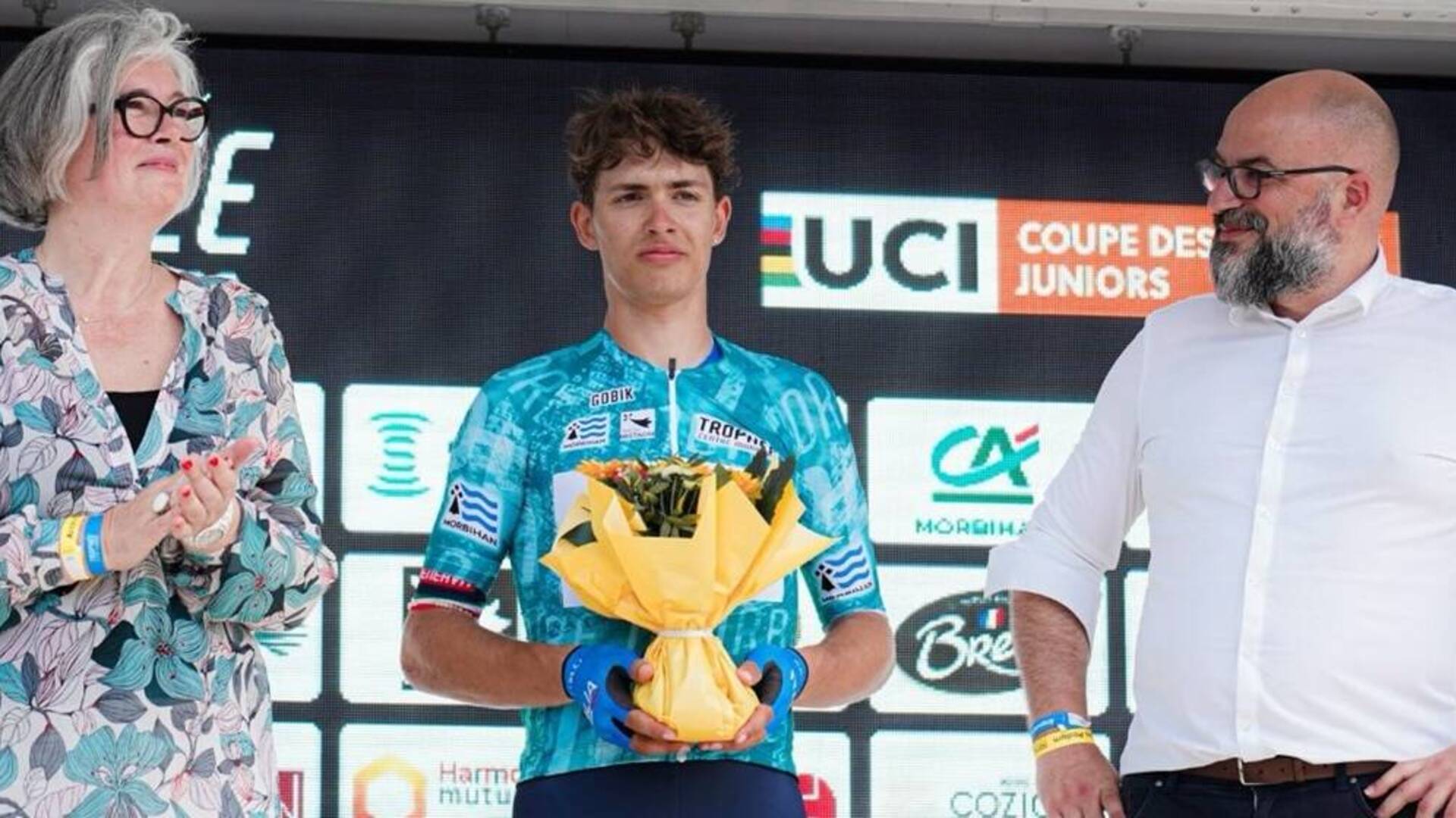 Che esordio in Nazionale per Enrico Balliana: il ciclista di Arborea secondo al Trophée Centre Morbihan