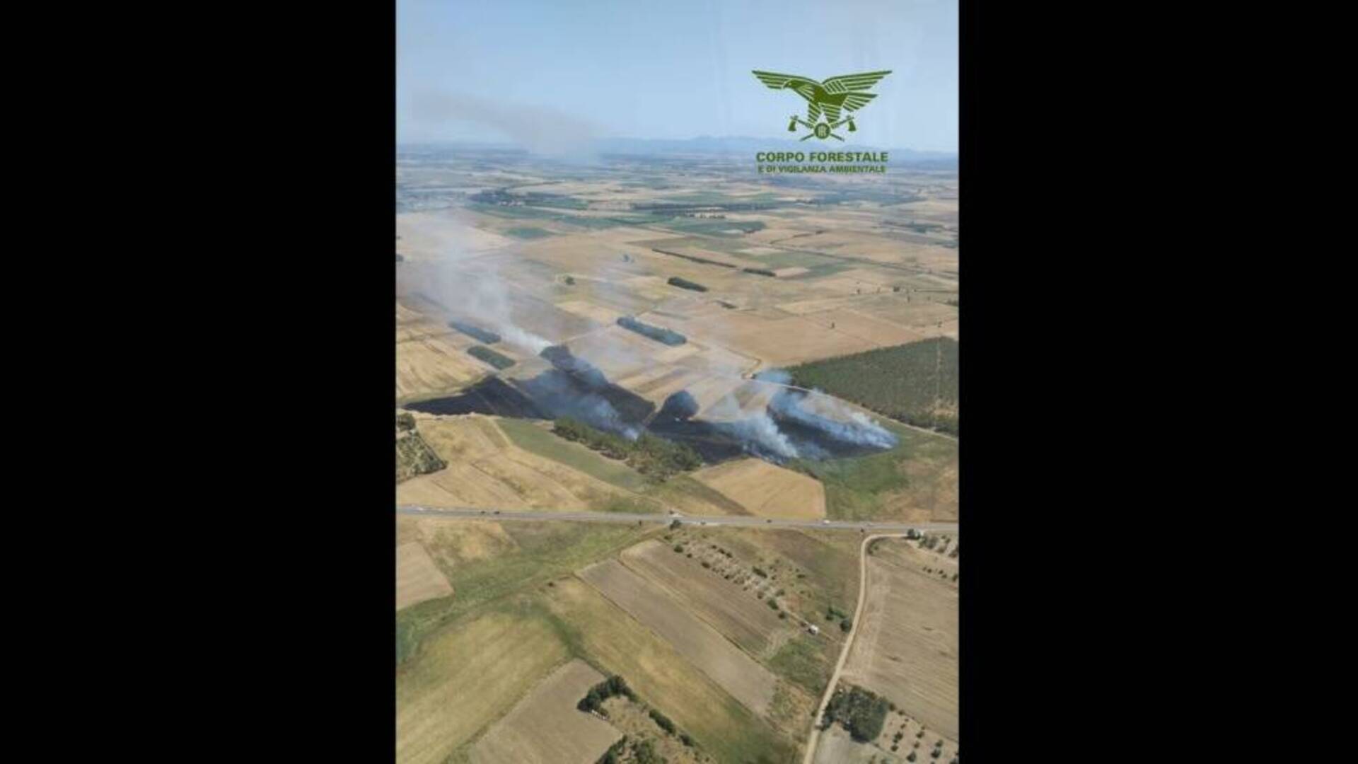 Incendio nelle campagne: in fiamme coltivazioni e stoppie