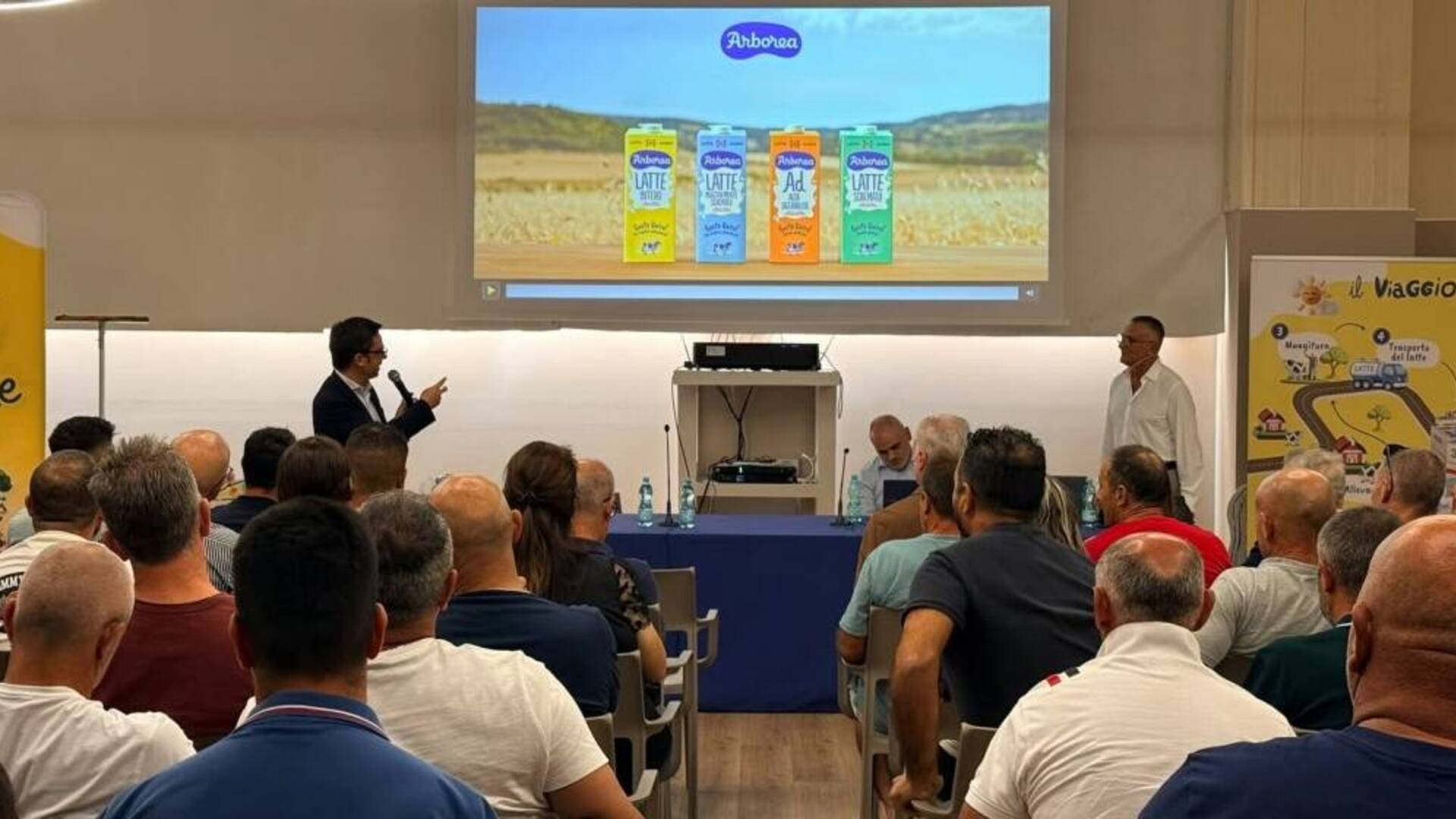 Arborea, l’assessore regionale dell’Agricoltura Agus all’assemblea della Cooperativa 3A